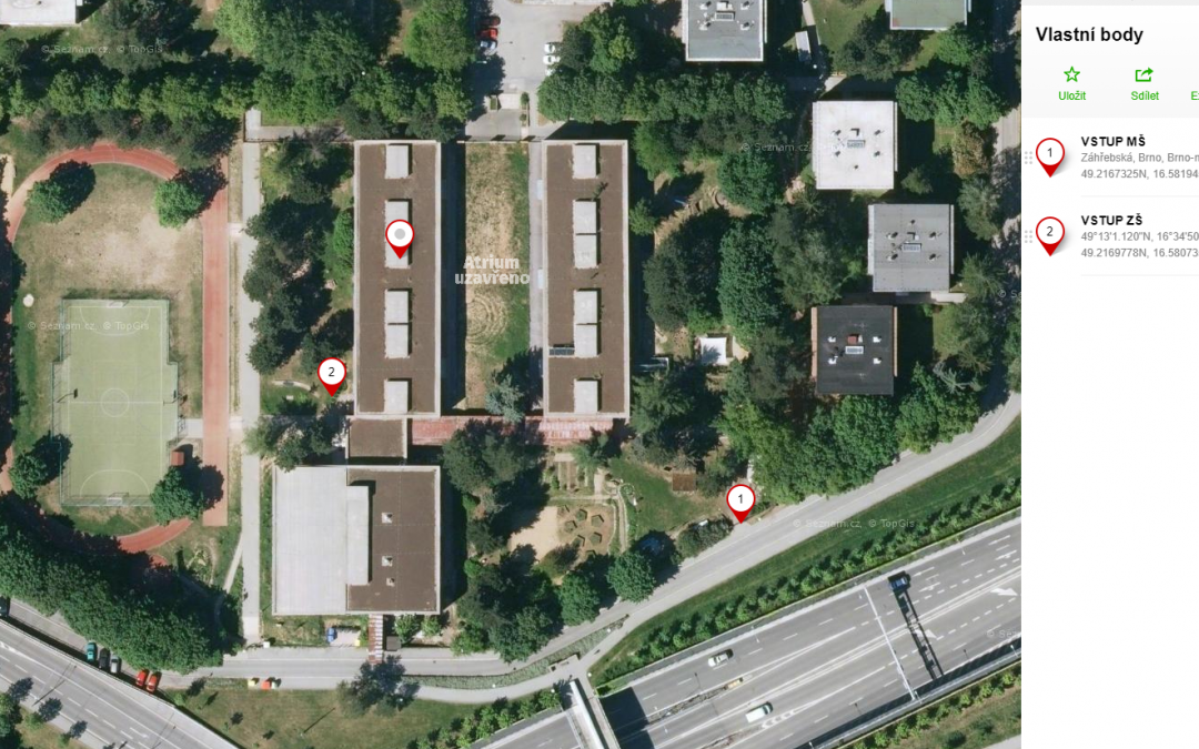Uzavření atria školy od 10. 11. 2021